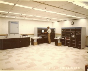 Early AFIS fingerprint matching lab