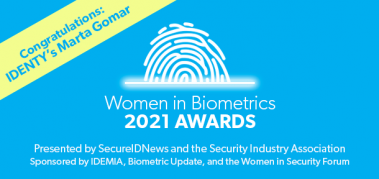 2021 Women in Biometrics Award winner: Marta Gomar, IDENTY Touchless ID